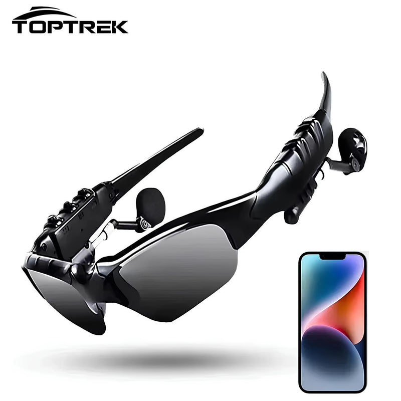 Óculos Polarizado Bluetooth TopTrek | 2 Em 1 Com Som Estéreo